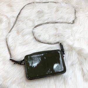 Banana Republic Army Green Chain Crossbody bag